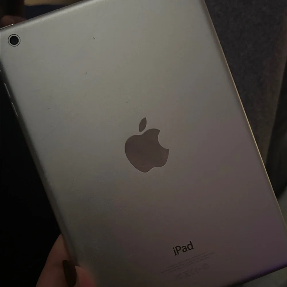 Apple Tablet with White Frame and Black Display